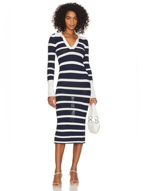 Revolve L’Academie Arlie Striped Midi Dress